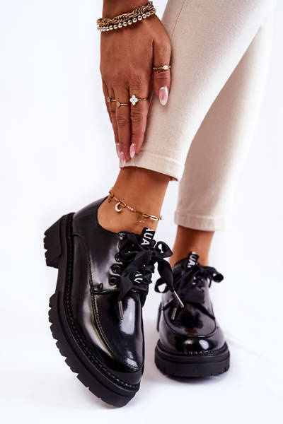 Women's Lacquered Shoes La.Fi 210004B-NL Black