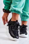 Sneakersy Buty Sportowe Masywna Podeszwa Czarne Your Style