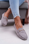 Women's Mocassins Grey Suede Sonnero
