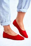 Women’s Ballerinas Eco-Suede Red Bellissima