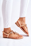Women's Sandals Flip-Flops With Decorative Butterflies Orange Lonnie