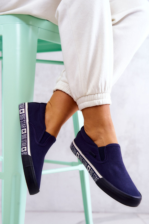 Women's Slip-on Sneakers Big Star HH274011 Navy blue