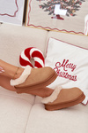Women's slippers with fur lining Camel Eveline