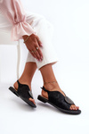 Women's Sandals With Decoration S.Barski KV-2775-49 Black