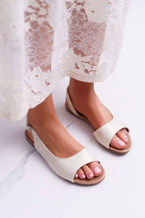 Women's Light Gold Prius Sandals