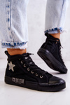 Trampki Damskie Klasyczne Wysokie Czarne Big Star JJ274380
