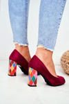 Suede Sergio Leone PB135 Fuchsia pumps