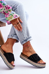 Women's Sandals On A Decorated Platform Black Joyce