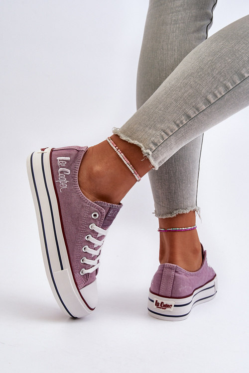 Trampki Gruba Podeszwa Damskie Fioletowe Lee Cooper LCW-24-31-2219
