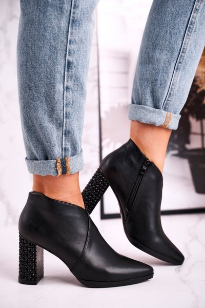 Women’s boots on high heel Sergio Leone black BT497