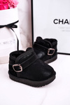 Children's Snow Boots With Fur Black Dreamy