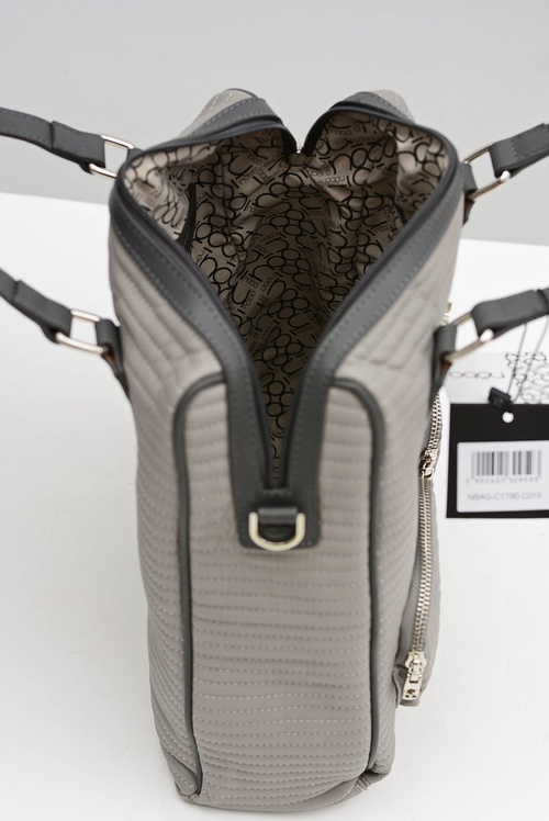 Women's Large Quilted Grey Bag Nobo