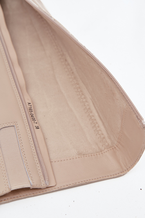 Ocieplane Kozaki Z Naturalnej Skóry Na Obcasie Beżowe Maciejka A7165-04