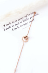 Chain Bracelet With Cubic Zirconia Rose Gold