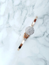 Women's Steel Bracelet Rose Gold Roxa Crystals