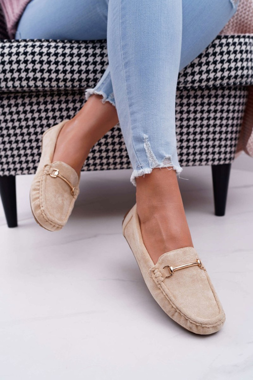 Mokassins Women's Beige Suede Sonnero