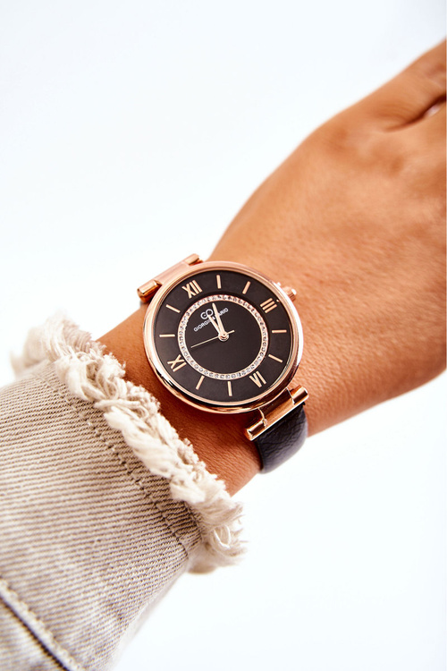 Ladies Watch With Zircons Giorgio & Dario Black
