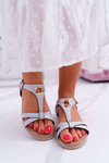 Women's Flat Sandals Grey S.Barski Brimnes