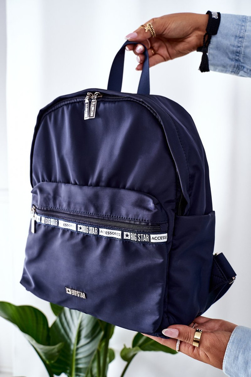 Women's Backpack Big Star II574043 Navy Blue