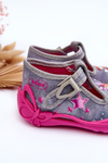 Mice Slippers Befado 213P137 Grey-Pink