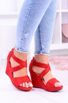 Comfortable Women's Red Sandals Anchor Sandals Mirabet