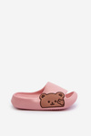 Light Foam Slides With Teddy Bear Pink Todi