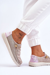 Women's Slip-on Canvas Sneakers Beige Kenza