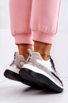 Sportowe Buty Sneakersy Big Star Biało-Czarne JJ274998