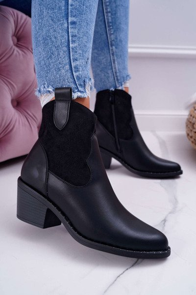 Women's Black Barski Cowboy Boots 30-20