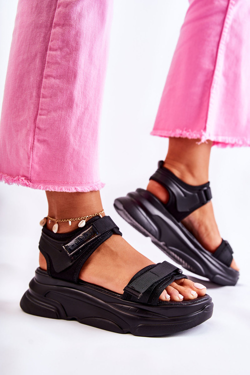 Women's Sandals On The Platform Black Terrina