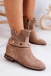 Openwork Women's Spring Boots Beige Royale