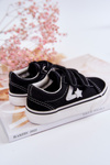 Classic Children's Sneakers With Velcro Black Phiris