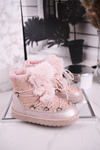 Children's Snow Boots With Fur Light Pink Minnie Mouse