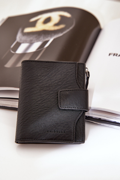 Damski Portfel Z Eko Skóry Czarny Jezorea