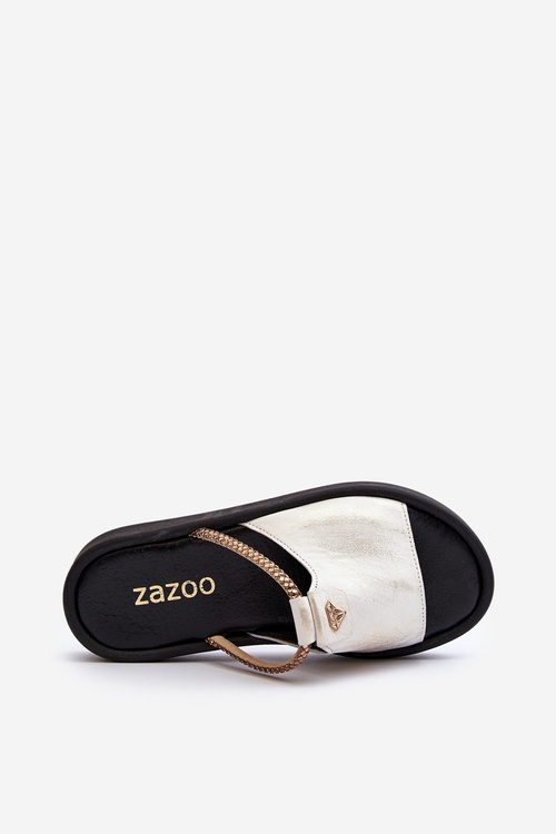 Leather Women's Sandals Zazoo 2659/005 Silver