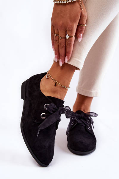 Women's Suede Tied Shoes La.Fi 210014B-SU Black