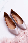 Women's Leather Ballerinas Maciejka Metallic Beige 04100-10