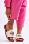 Women's Classic Flat Heel Sandals White Larotte