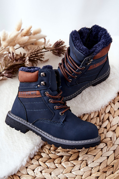 Children's Boots Insulated Navy Graves