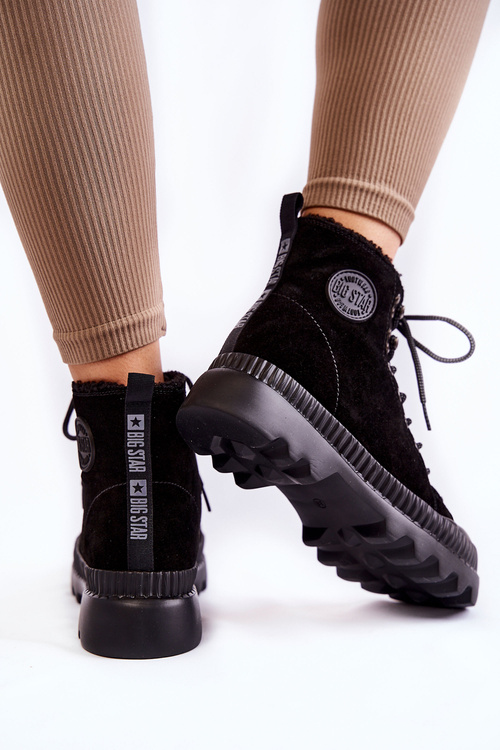 Suede Warm Boots Big Star KK274522 Black