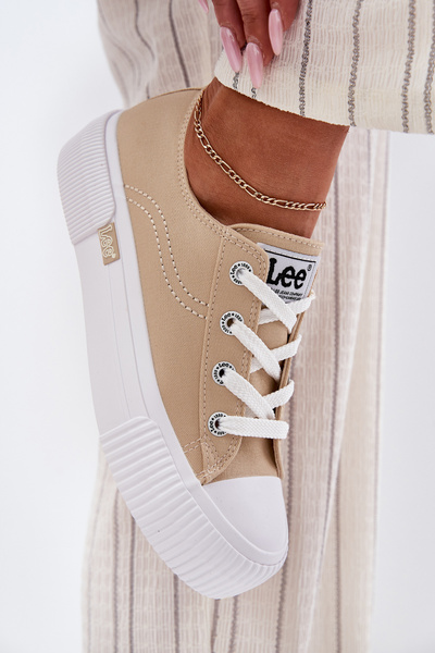 Damskie Trampki  Na Platformie Beżowe LEE ISLA C WOMEN LOW 50251001