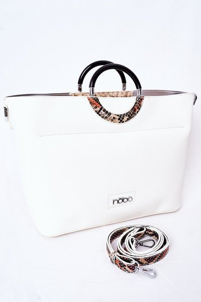 Torebka Shopper Do Ręki NOBO K3520 Biała