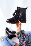 Lacquered Insulated Boots Black Lomess