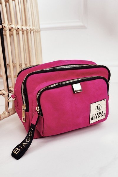 Women's Messenger Bag Trunk Purse LAURA BIAGGI Pink