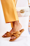 Women's Fashionable Suede Slippers Camel Lorrie