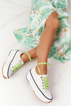 Women's  Sneakers On A Platform White Electric Love