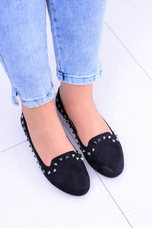 Black Ballerina Lords with studs Randal