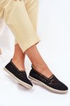 Lace Espadrilles Women Black Adelira