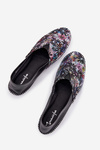 Baleriny Ze Wzorem Skóra Naturalna Czarne Maciejka T1930-39