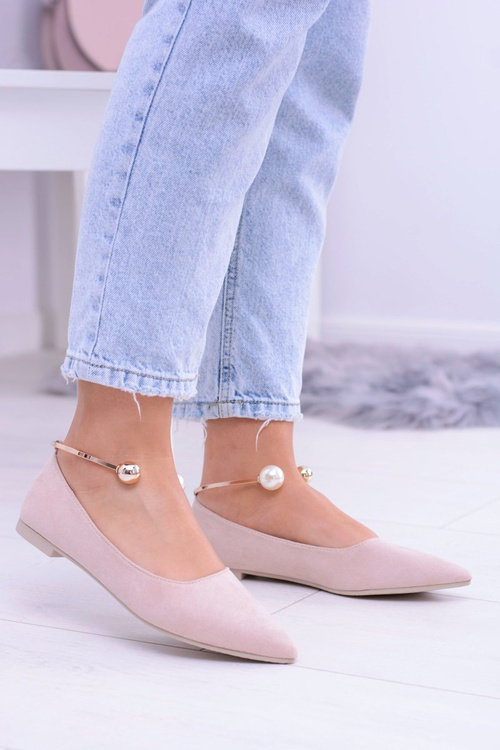 Powder Pink Ballerinas with Mami Pointed Bracelet